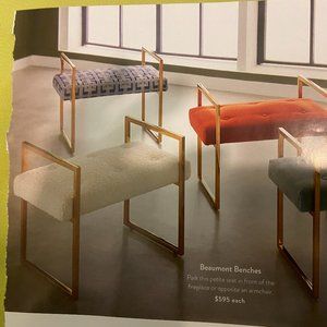 Brand new Sealed in box Jonathan Adler Beaumont bench